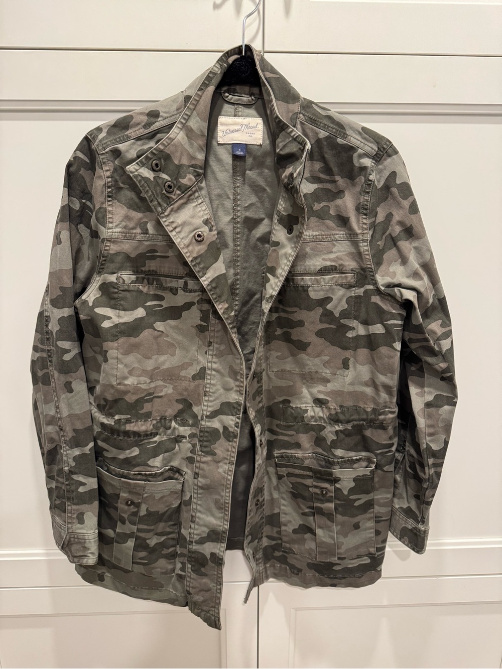 Universal Thread Camouflage Field Jacket - Green Camo